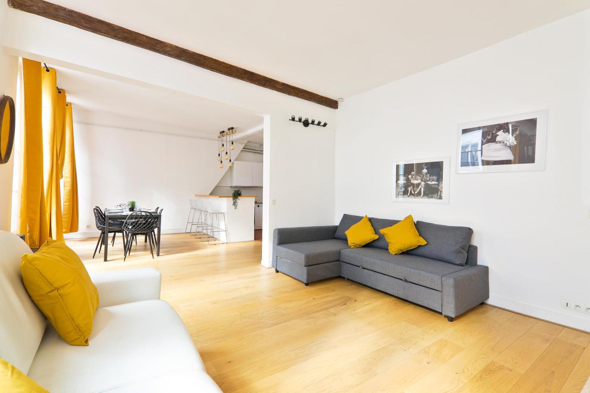 Appartement Mezzanine Quartier Chatelet Les Halles 4 Free Netflix Paříž Exteriér fotografie
